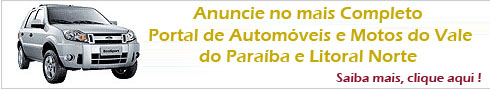 Anuncie no mais completo Portal de Automóveis e Motos do Vale do Paraíba e Litoral Norte